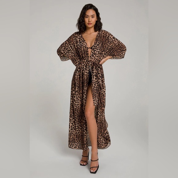 Good American Leopard Print Robe - Picture 5 of 12